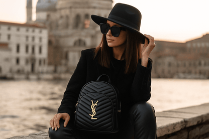 Elegantni Brendirani Ruksak – – Crna – slika 10