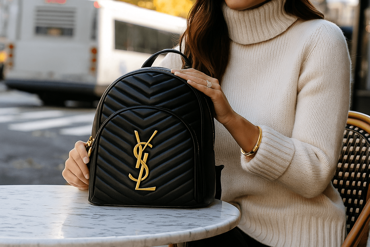 Elegantni Brendirani Ruksak – – Crna – slika 9