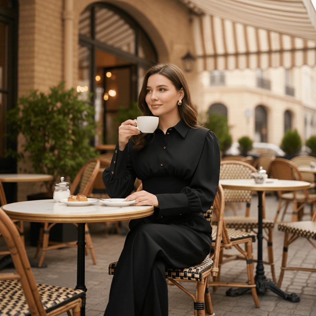 Elegantni Crni Komplet – Ženski kompleti – Univerzalna – slika 4