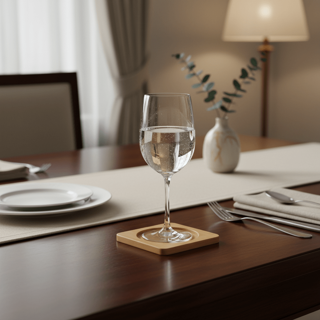 Elegantni Drveni Podmetači za Čaše - Set od 6 komada – Podmetači – Set od 6 komada – slika 4
