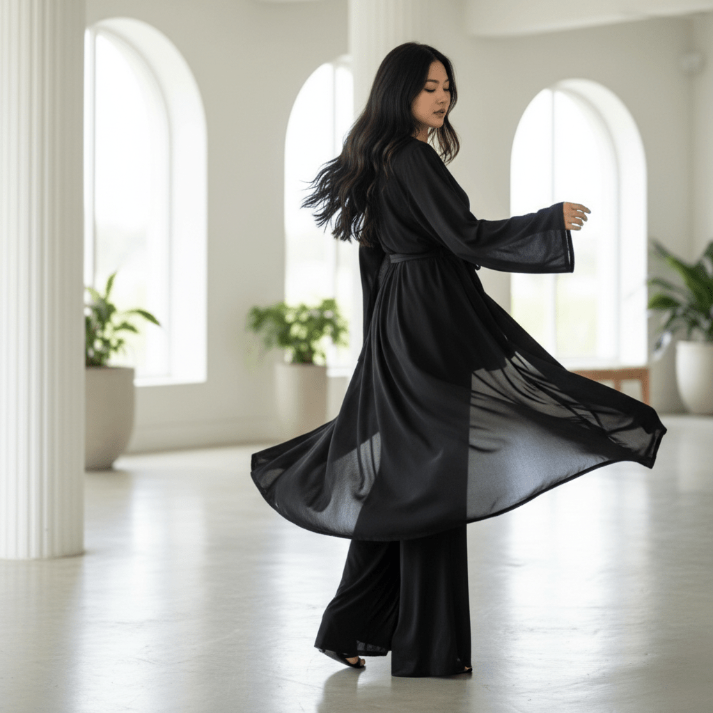 Elegantni Dvodijelni Set "Grace" – Ženska odjeća – S Crna – slika 6