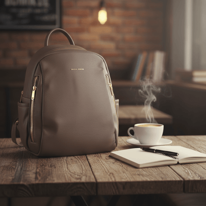 Elegantni Moka Smeđi Ruksak – Ruksaci – Moka Smeđa – slika 3