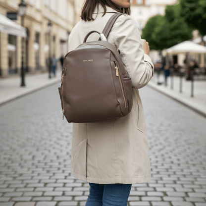 Elegantni Moka Smeđi Ruksak – Ruksaci – Moka Smeđa – slika 2
