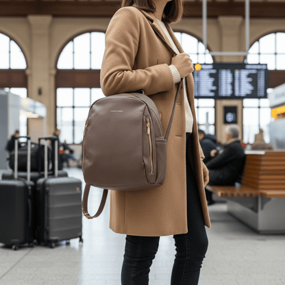 Elegantni Moka Smeđi Ruksak – Ruksaci – Moka Smeđa – slika 4