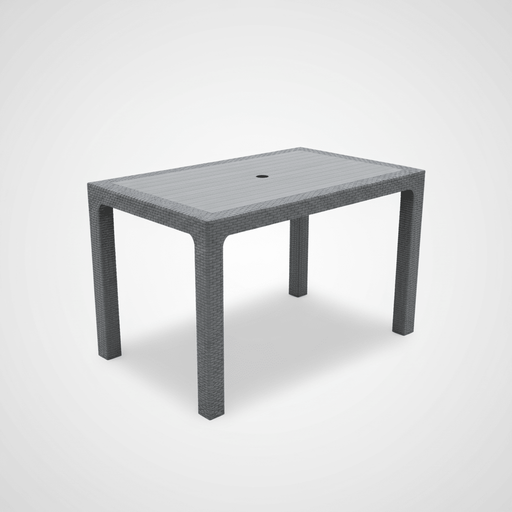 Elegantni Ratan Stol za Vanjsku Upotrebu 70x120 cm – Vrtni namještaj – 70 x 120 cm Siva – slika 1