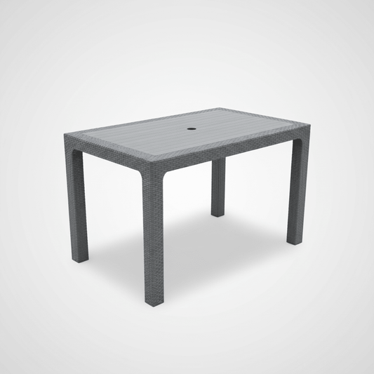 Elegantni Ratan Stol za Vanjsku Upotrebu 70x120 cm – Vrtni namještaj – 70 x 120 cm Siva – slika 1