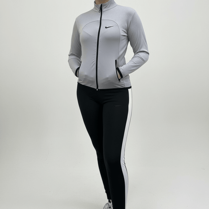 Elegantni Sportski Komplet – Trenirke – M Sivo - Crna – slika 6
