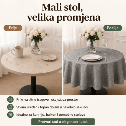 Elegantni Stolnjak 90 × 90 cm – Stolnjaci – Krem-bež – slika 8