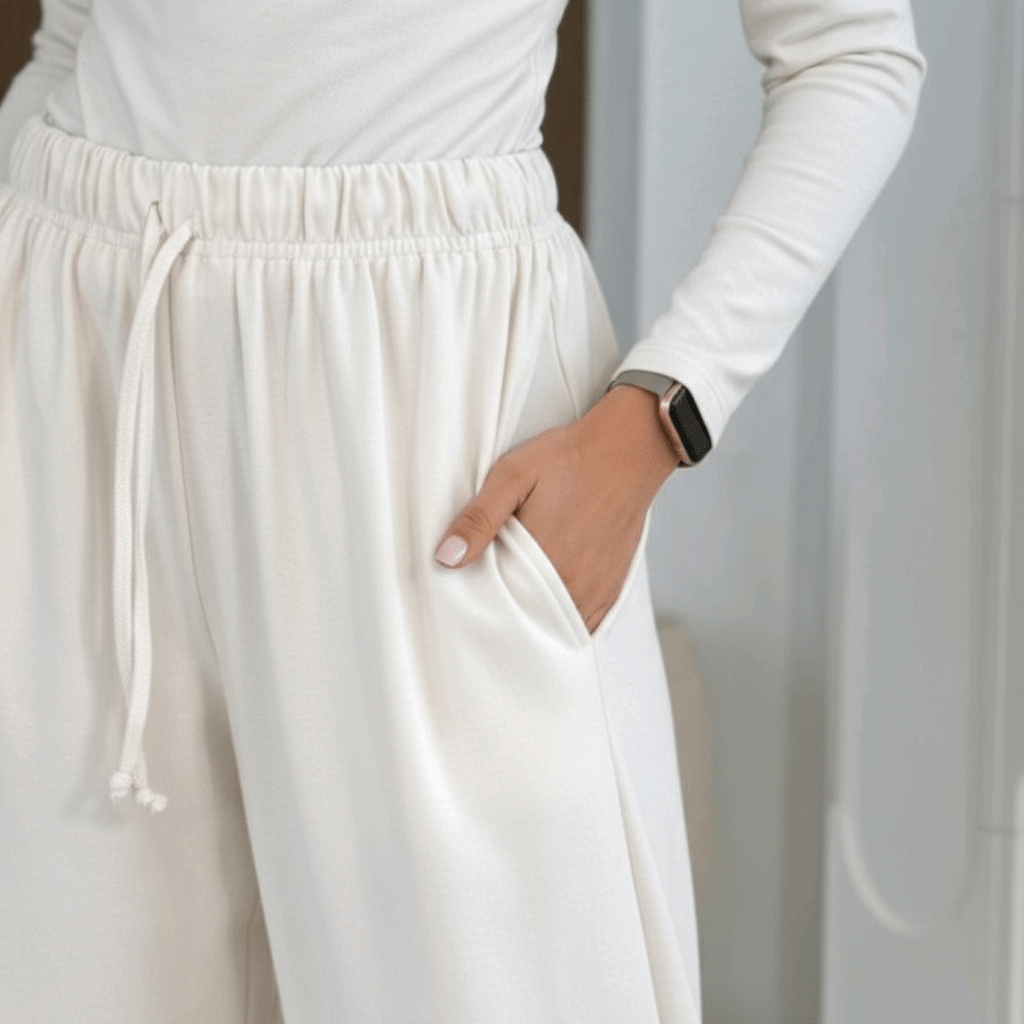 Elegantni Ženski Komplet Trenerka – Dječje igračke – Univerzalna Krem – slika 5