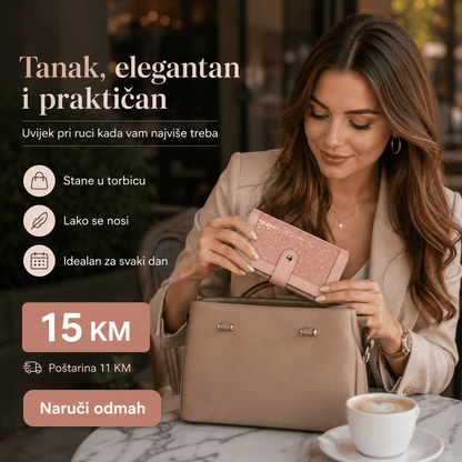 Elegantni Ženski Novčanik – – Crvena – slika 7