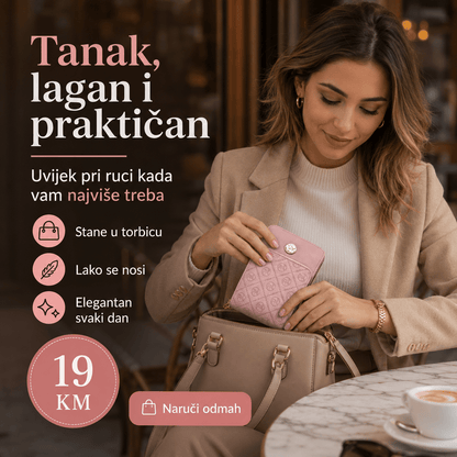 Elegantni Ženski Novčanik – – Smeđa – slika 5