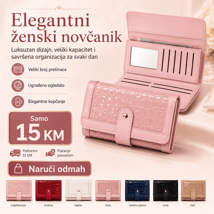 Elegantni Ženski Novčanik – – Crvena – slika 4