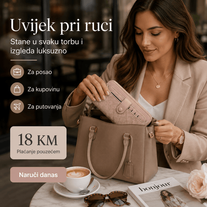 Elegantni Ženski Novčanik – – Smeđi – slika 5