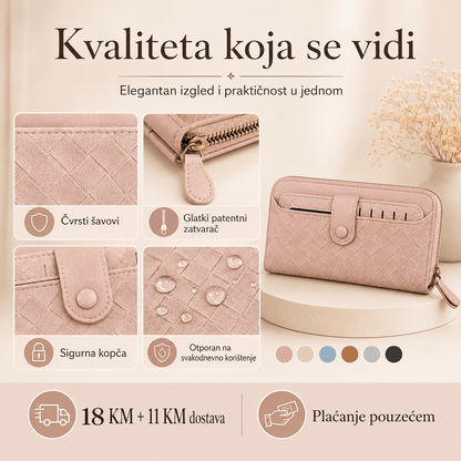 Elegantni Ženski Novčanik – – Smeđi – slika 7