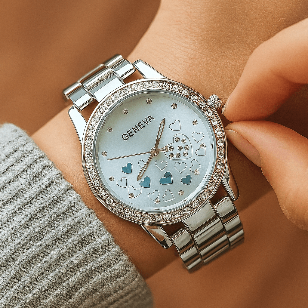 Elegantni Ženski Sat sa Srcima - SAMO KLIKNI