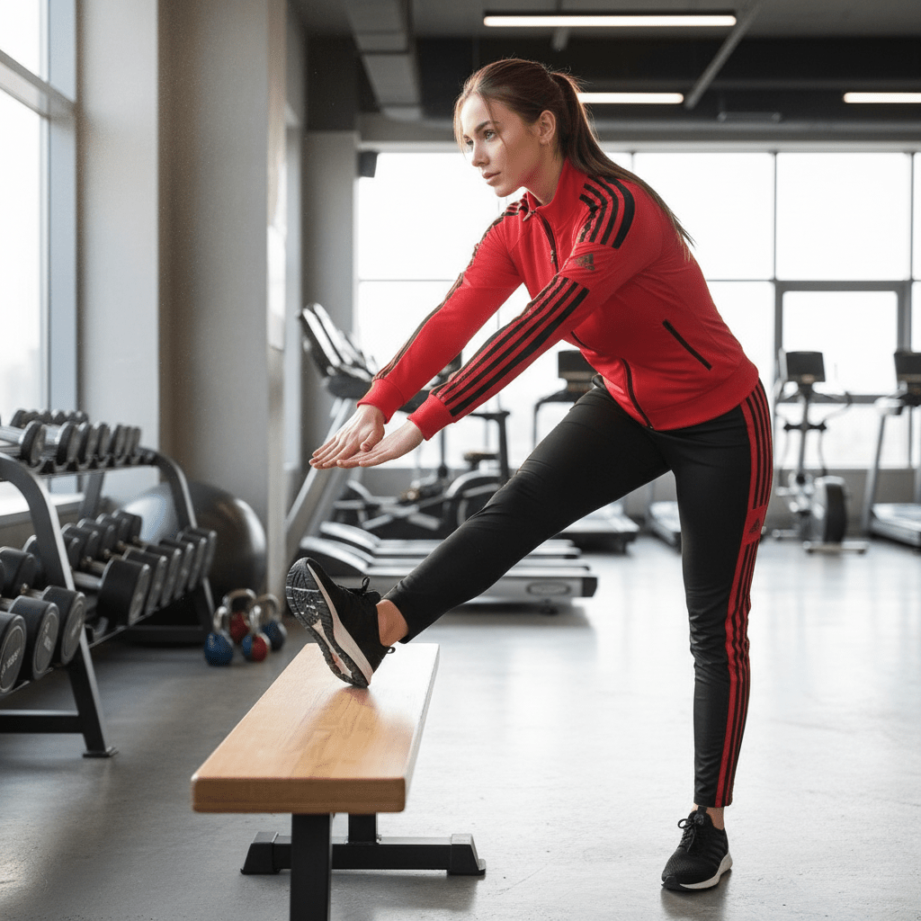 Elegantni Ženski Sportski Komplet – Ženski Trenerka Set – M Crveno - Crna – slika 5