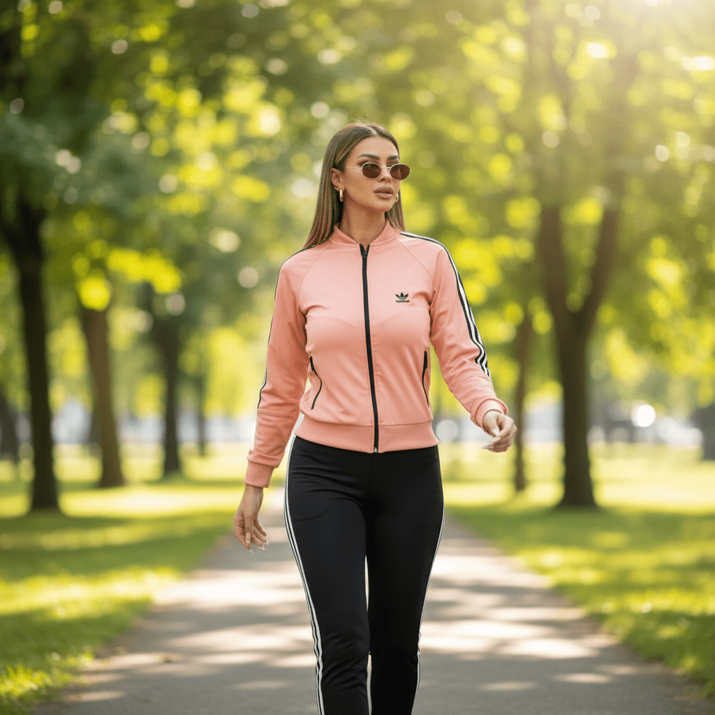 Elegantni Ženski Sportski Komplet – Sportska odjeća – M Breskva – slika 4