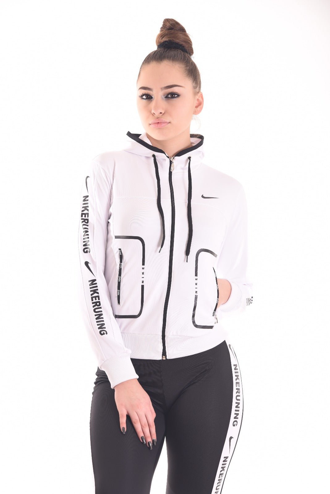 Elegantni Ženski Sportski Komplet - Trenerka i Helanke – Sportska odjeća – S – slika 6