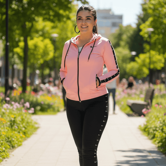 Elegantni Ženski Trenerka Komplet – Ženski Sportski Komplet – S – slika 1