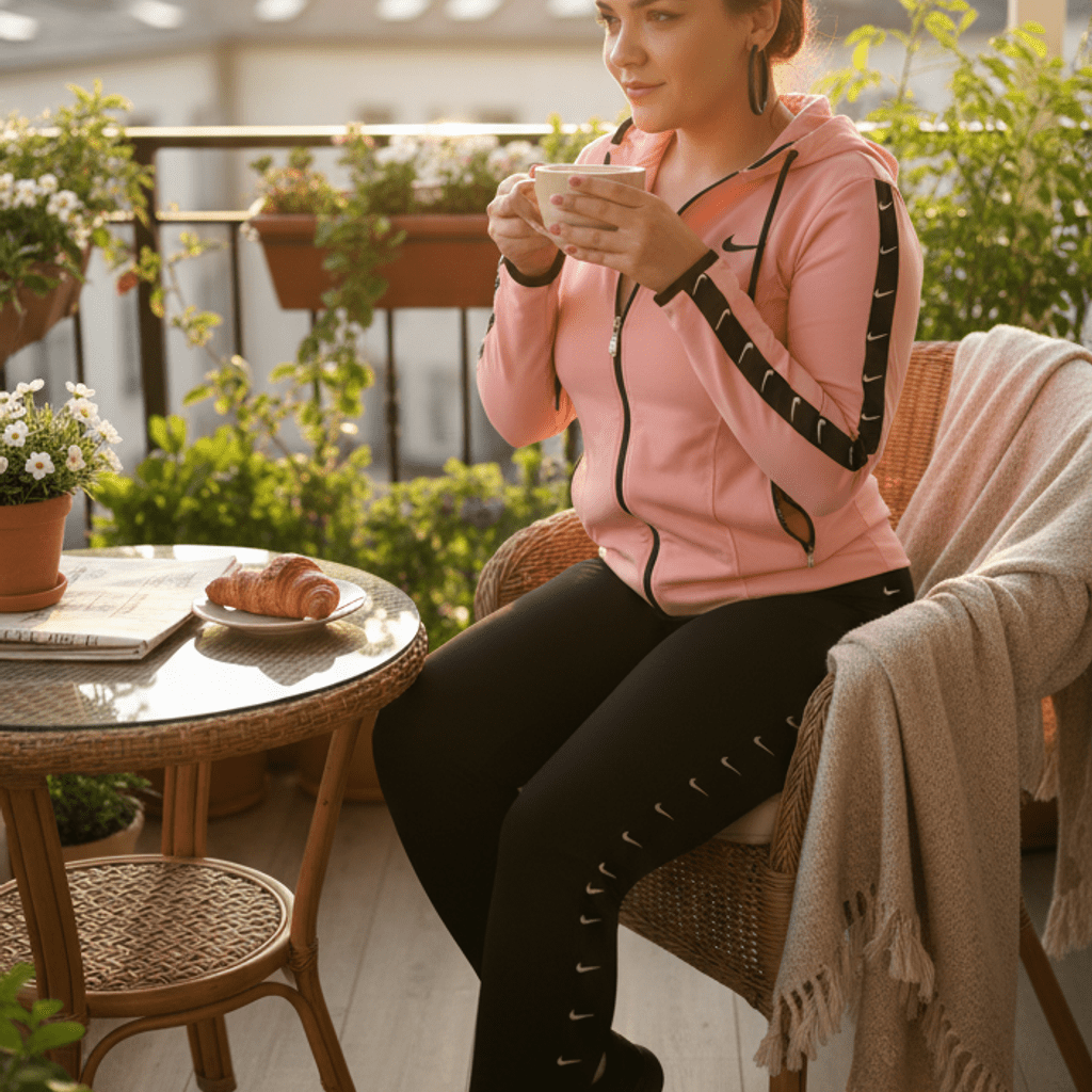 Elegantni Ženski Trenerka Komplet – Ženski Sportski Komplet – S – slika 3