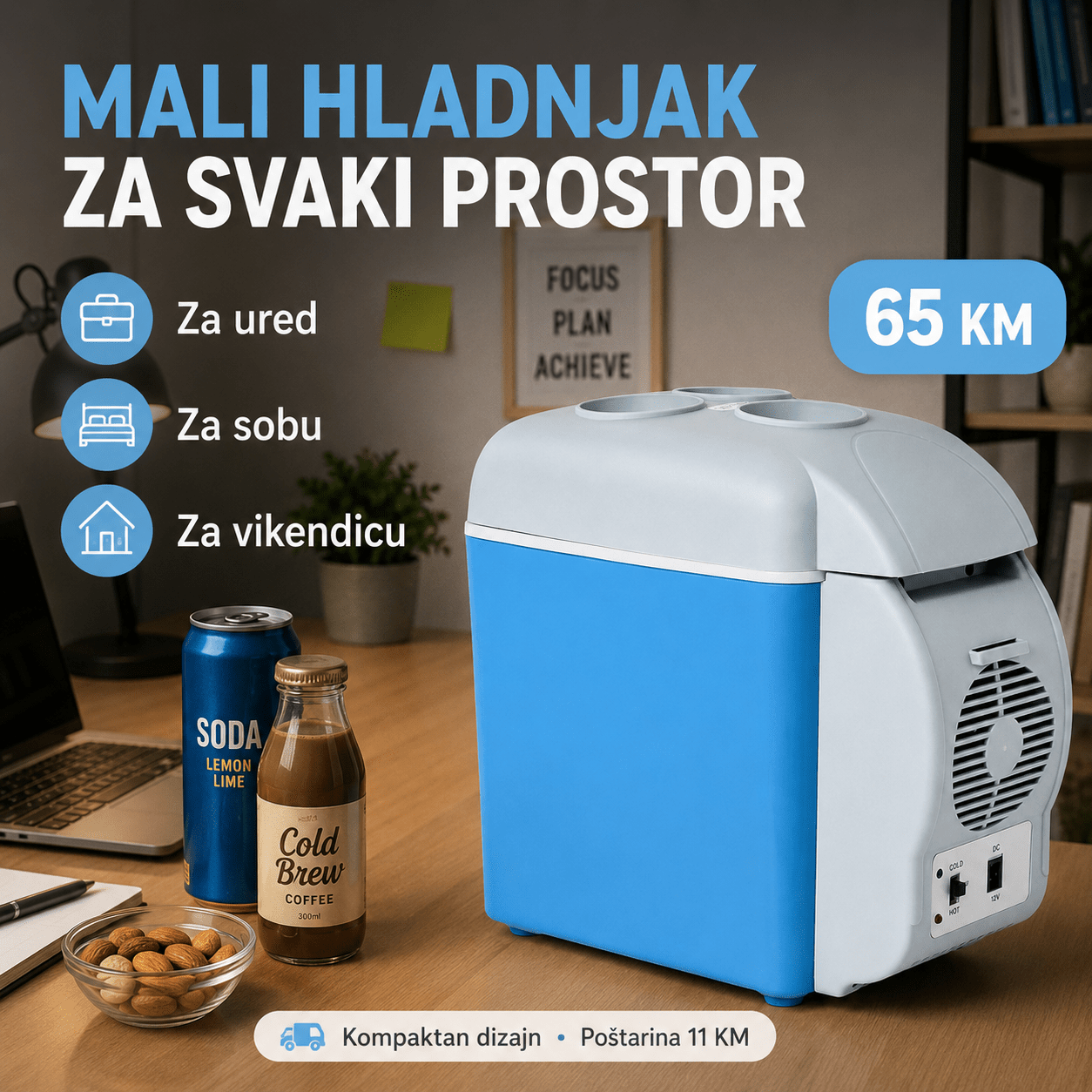 Električni Hladnjak i Grijač (7.5 L) – Kuhinjski Aparati – – slika 5