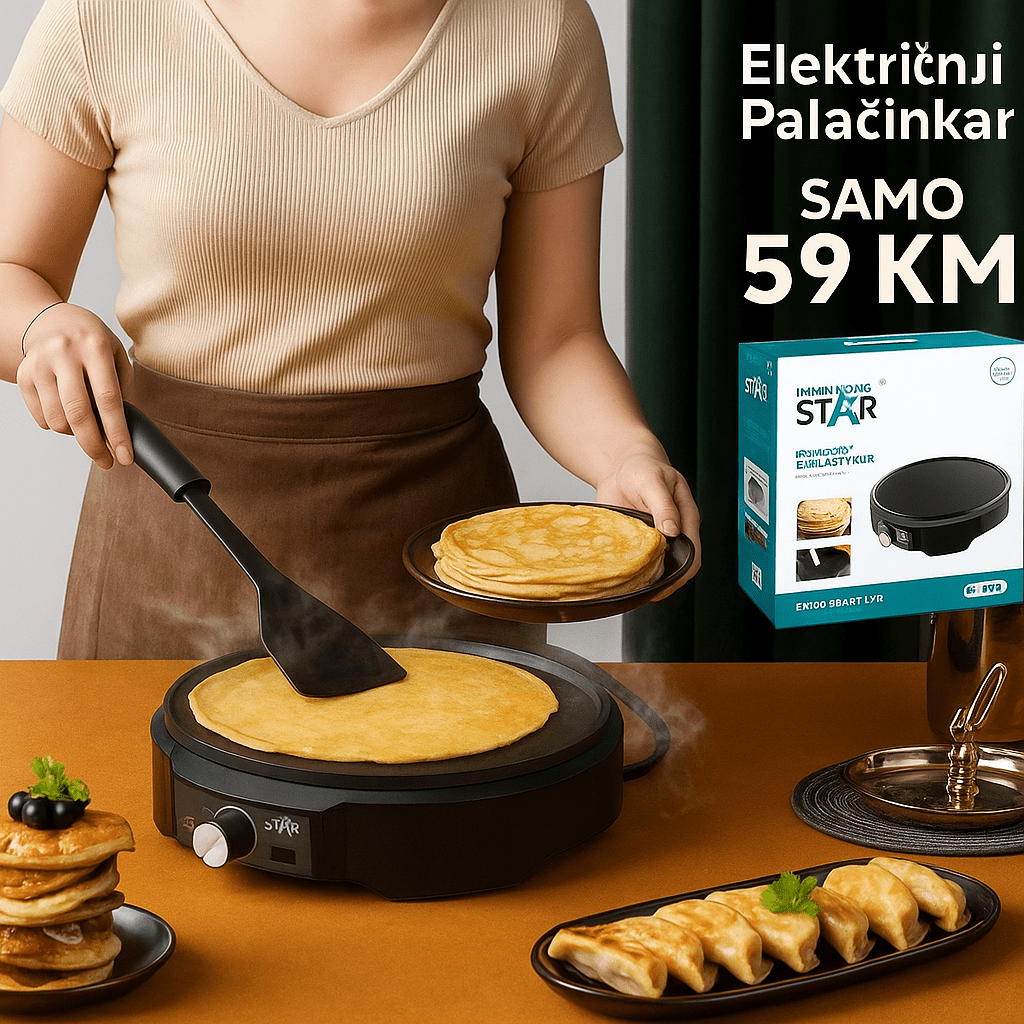 Električni Palačinkar 1200W - SAMO KLIKNI
