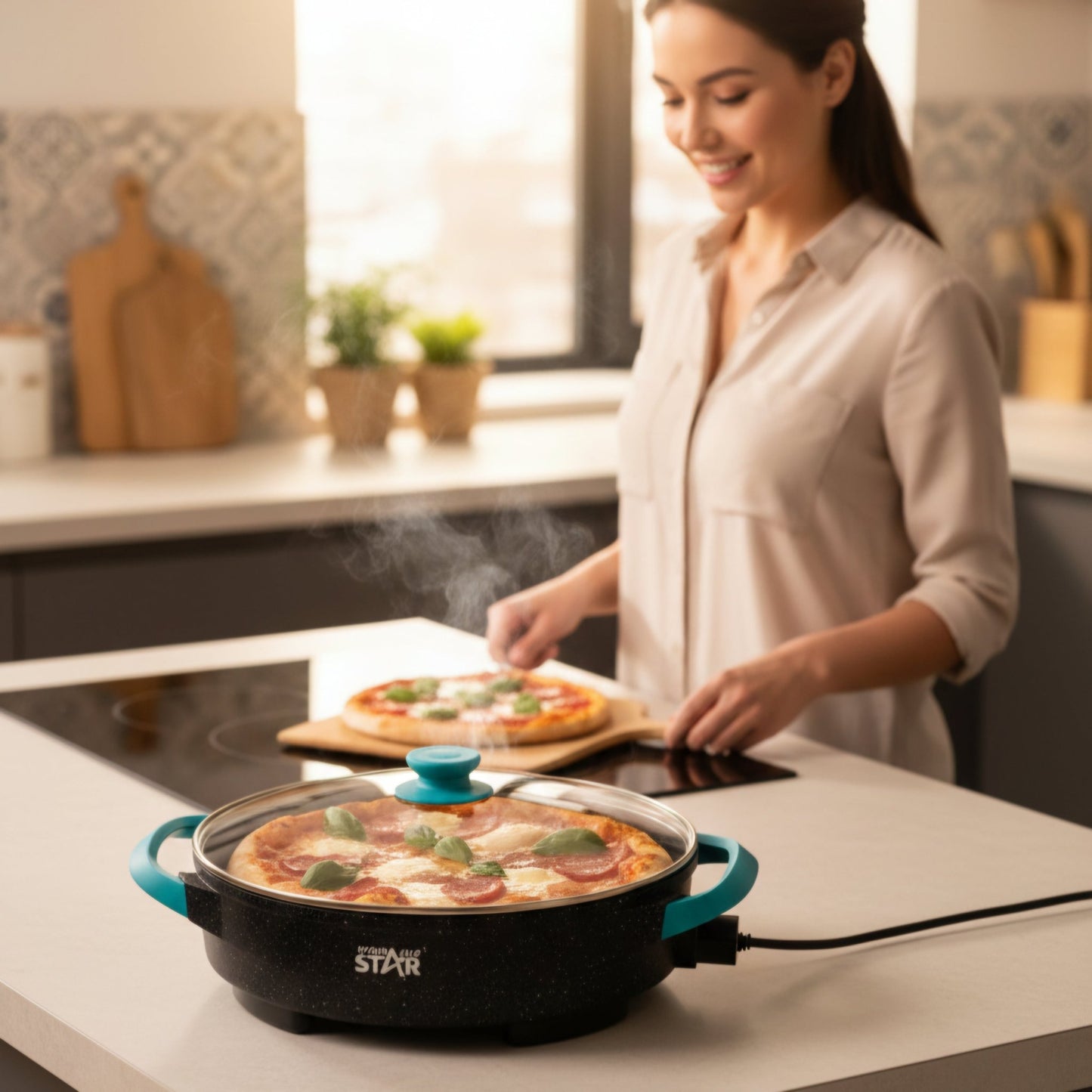 Električni pekač s granitnim premazom – – – slika 2