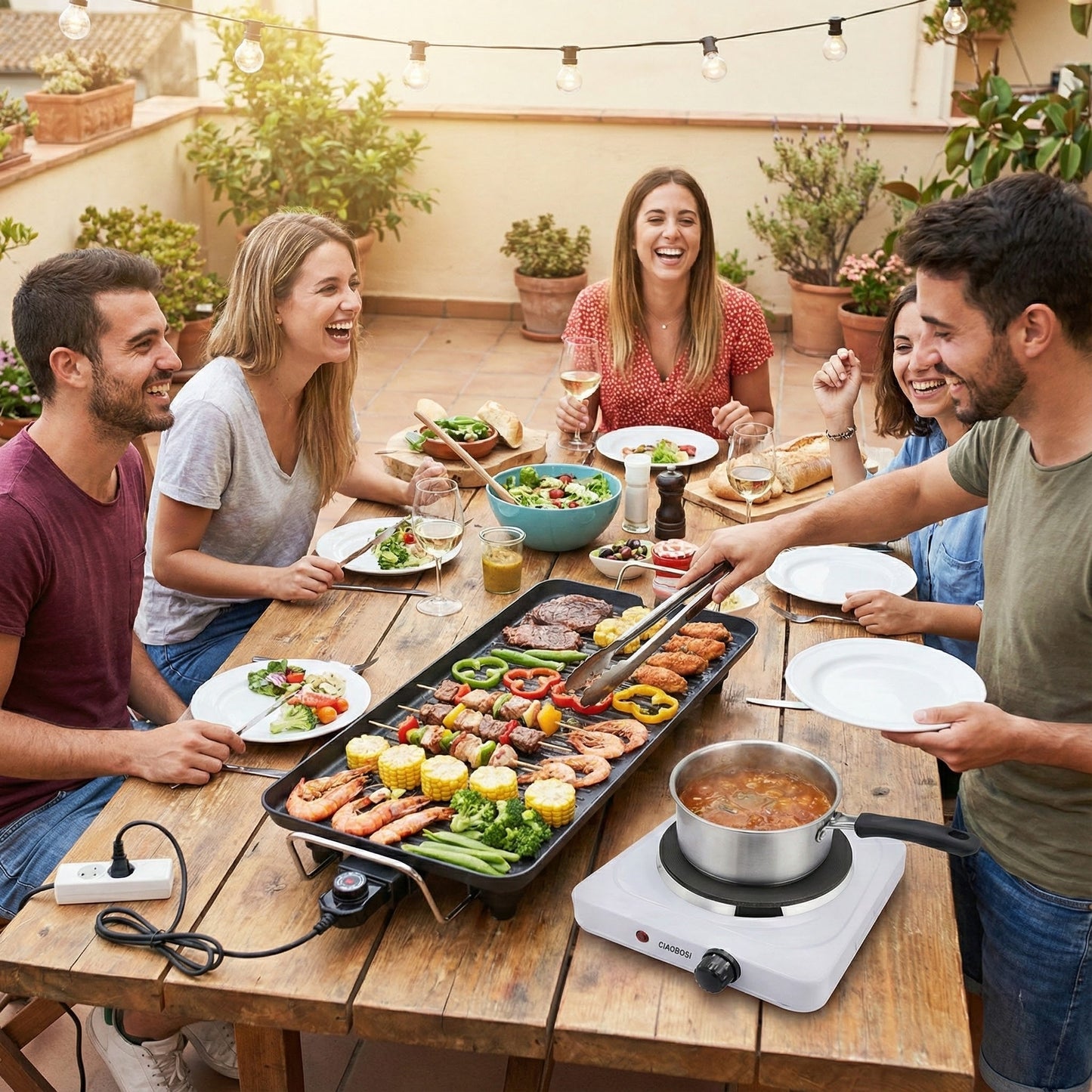 Električni ravni roštilj – – – slika 1