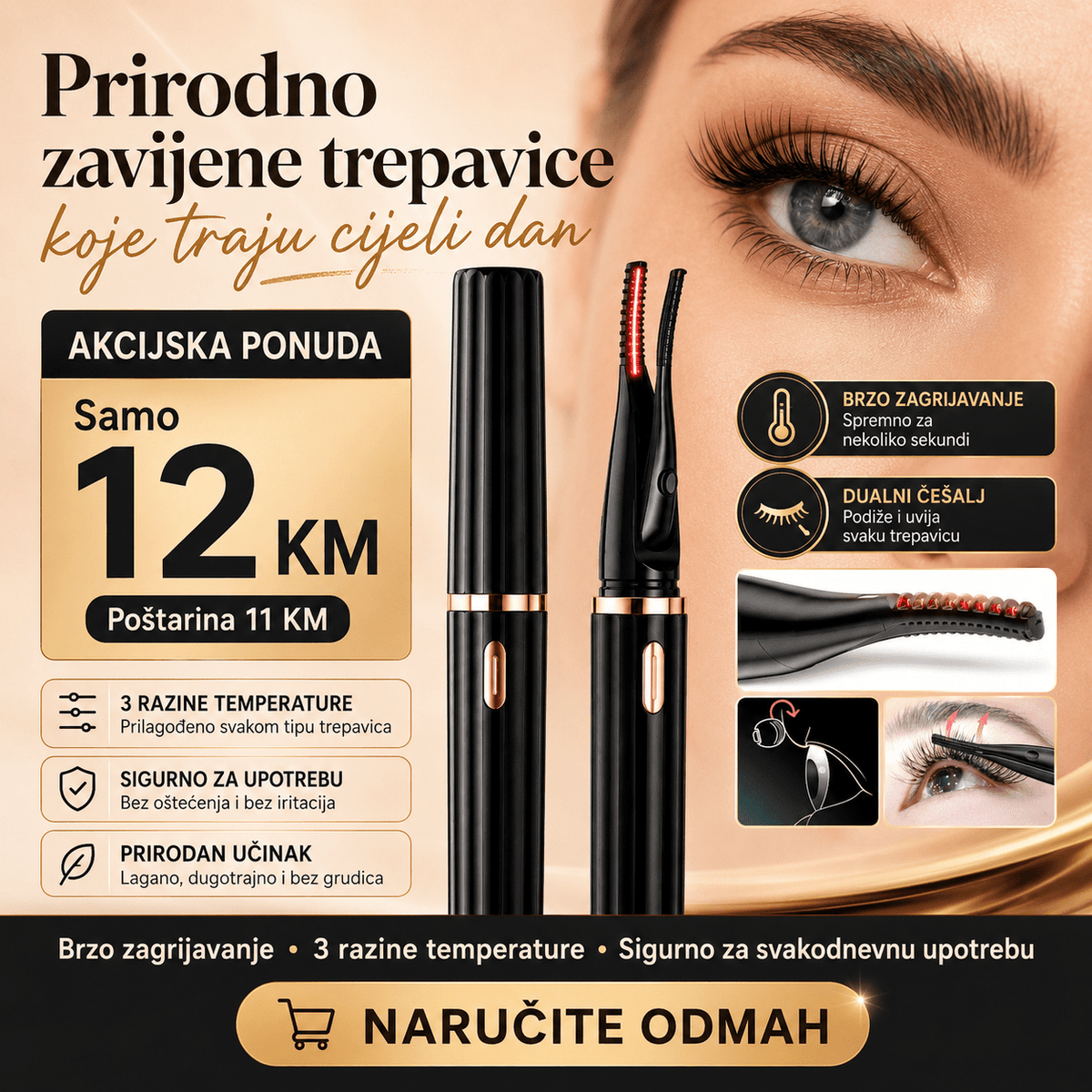 Električni Uvijač Trepavica – – – slika 1