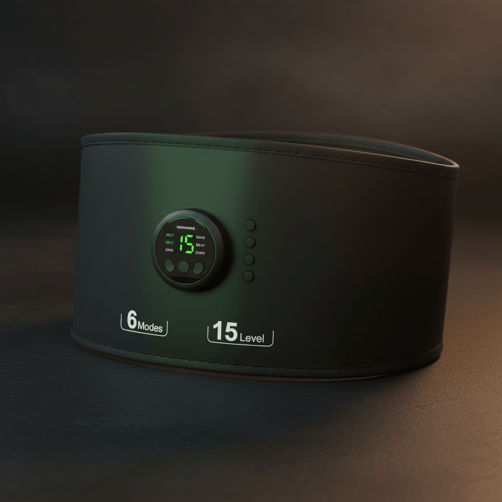 EMS Abdominalni Stimulator Mišića – Fitness Oprema – Crna Univerzalna – slika 5