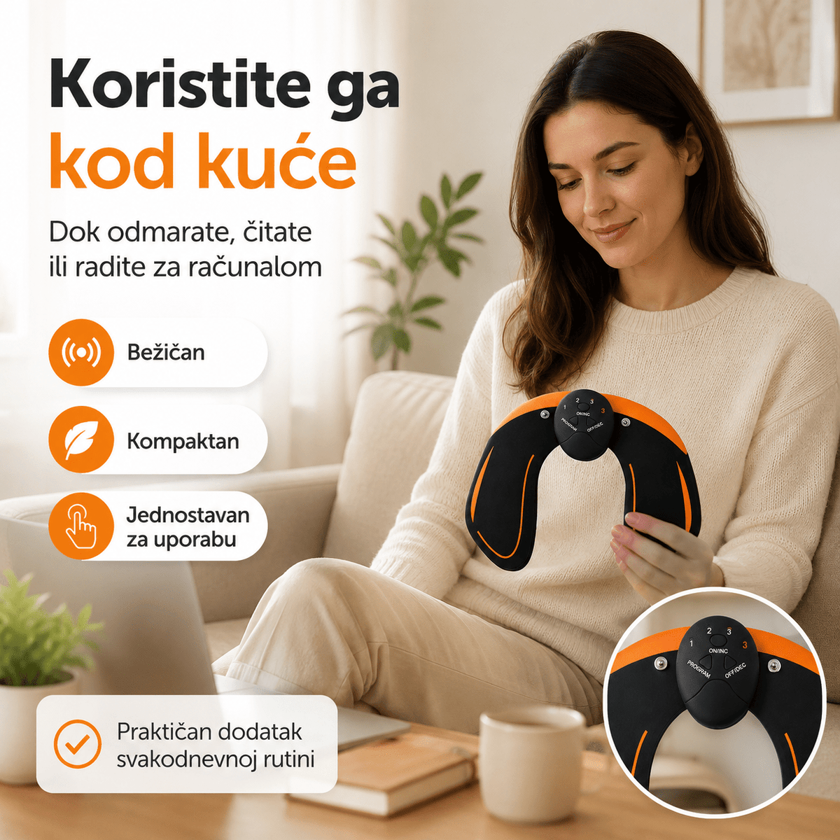 EMS stimulator za stražnjicu i bokove – Fitness uređaji – – slika 7