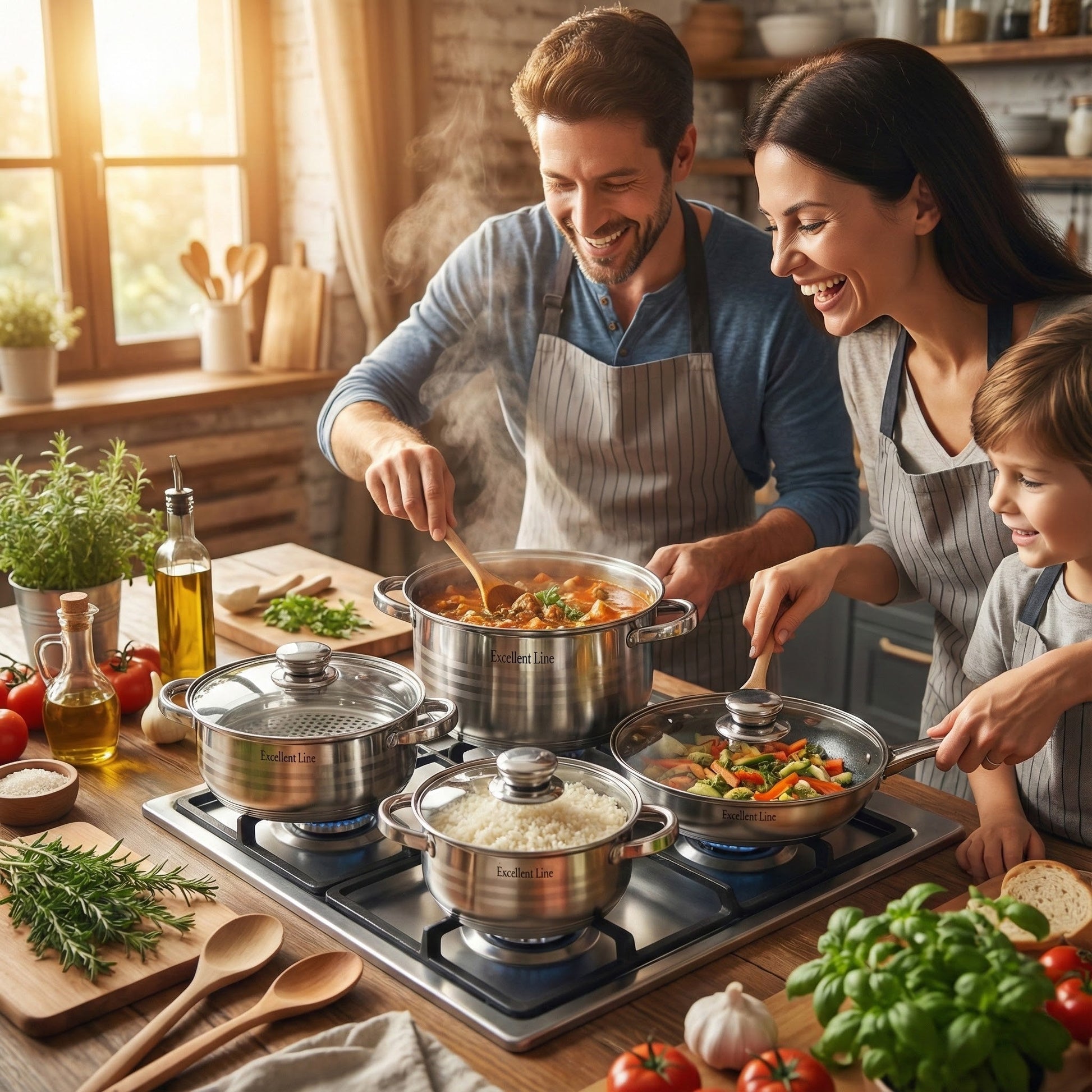 Excellent Line Premium Inox Set Posuđa - SAMO KLIKNI