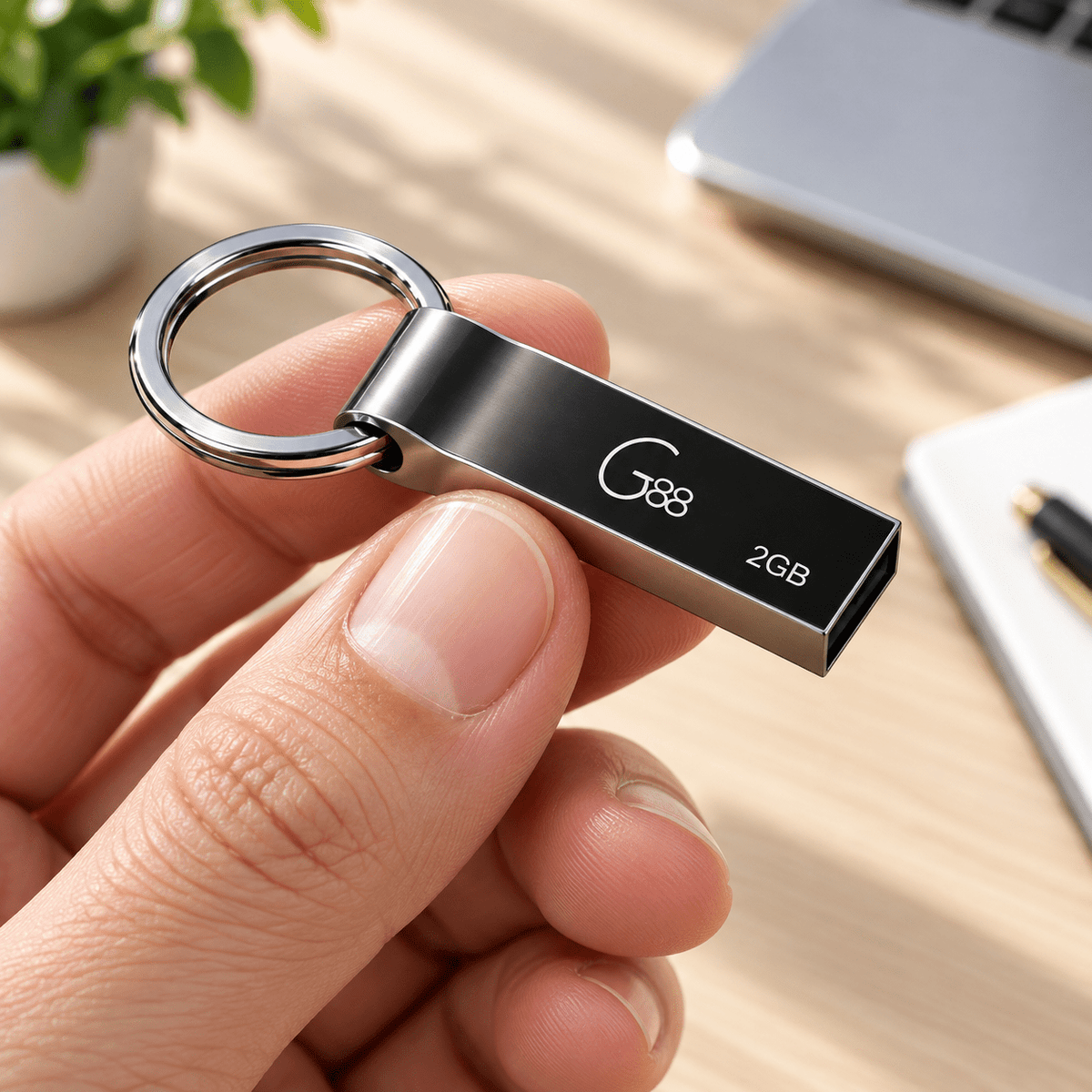 G88 USB memorija s metalnim prstenom – 2, 16 ili 32 GB – USB memorije G88 – 2 GB – slika 6