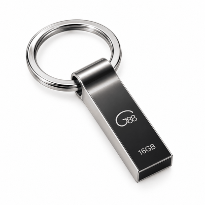 G88 USB memorija s metalnim prstenom – 2, 16 ili 32 GB – USB memorije G88 – 16 GB – slika 1