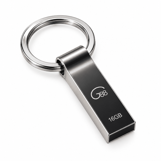 G88 USB memorija s metalnim prstenom – 2, 16 ili 32 GB – USB memorije G88 – 16 GB – slika 1