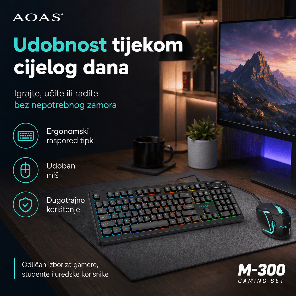 Gaming Set Tipkovnica + Miš – – – slika 2
