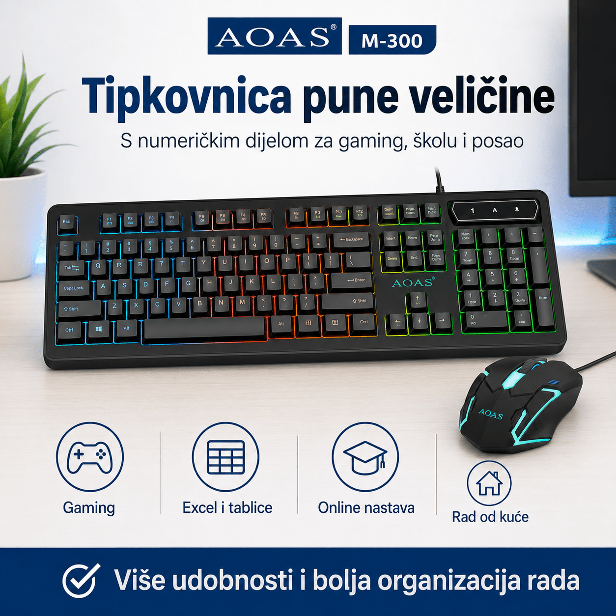Gaming Set Tipkovnica + Miš – – – slika 4