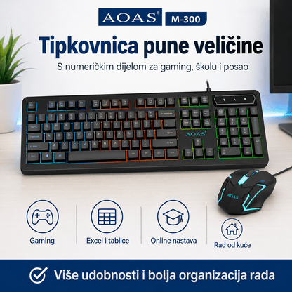 Gaming Set Tipkovnica + Miš – – – slika 4