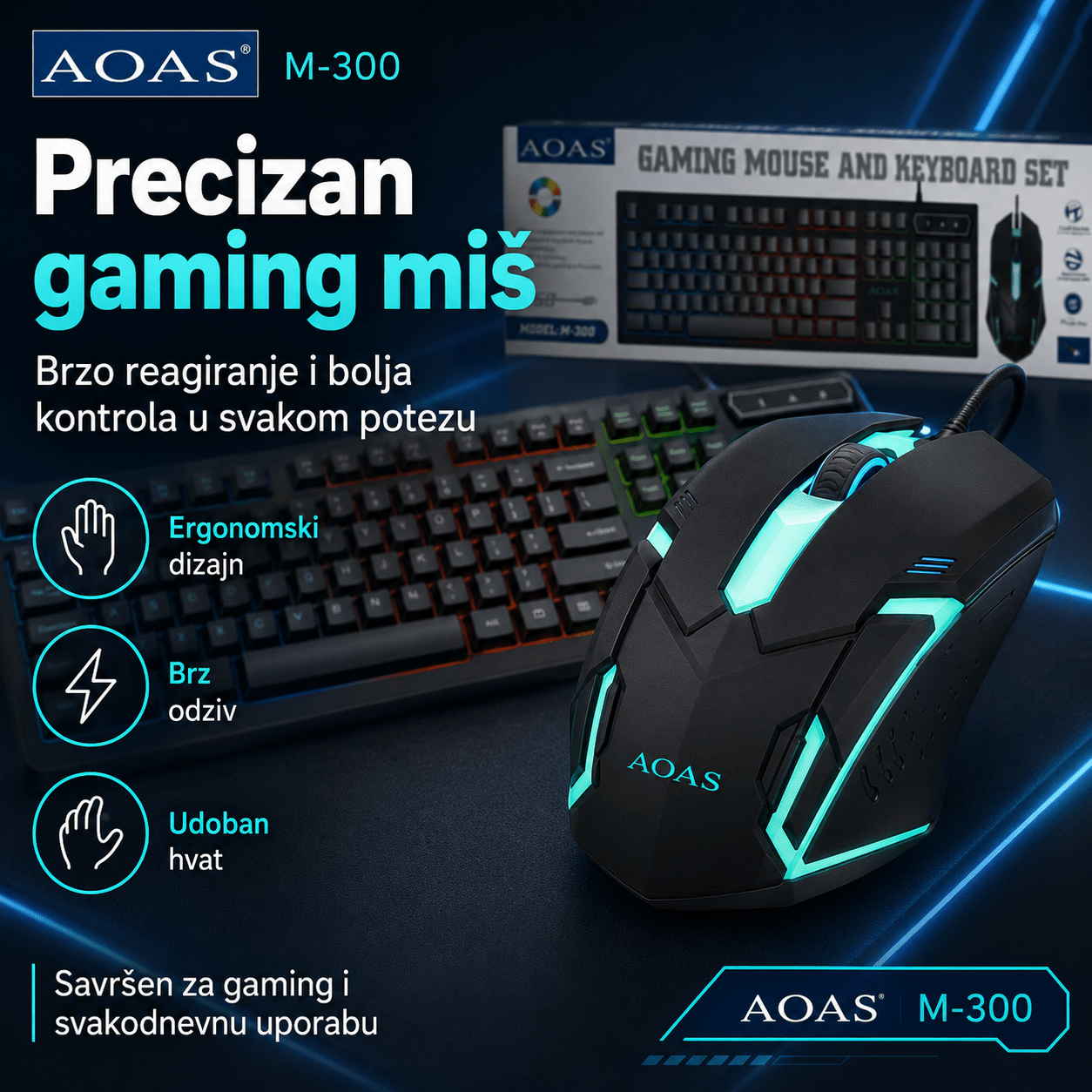 Gaming Set Tipkovnica + Miš – – – slika 6