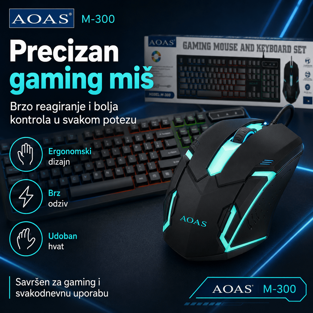 Gaming Set Tipkovnica + Miš – – – slika 6