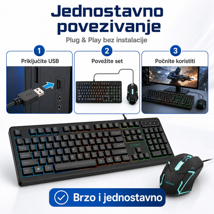 Gaming Set Tipkovnica + Miš – – – slika 8