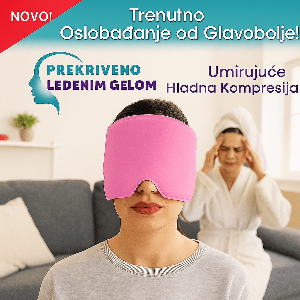 Gel Ledena Maska za Glavobolju - SAMO KLIKNI