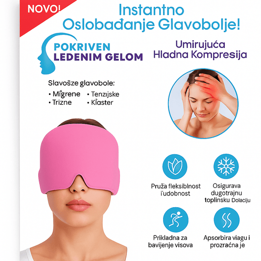 Gel Ledena Maska za Glavobolju - SAMO KLIKNI