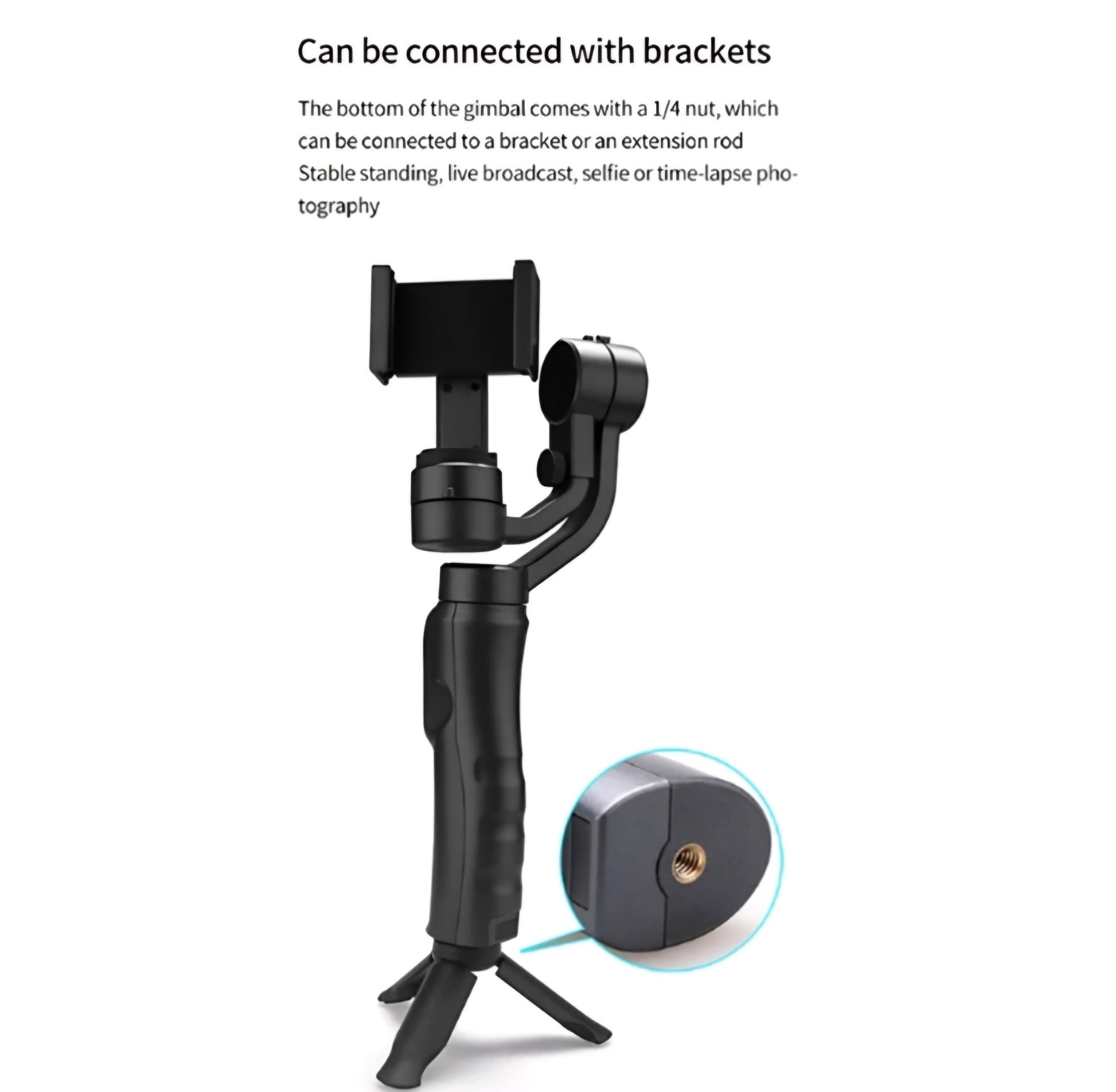 Gimbal Stabilizator za Pametne Telefone s 3 - osi - SAMO KLIKNI