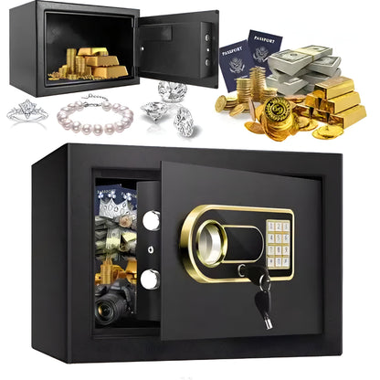 "Gold" Digitalni Sef sa šifrom i ključem – – – slika 1