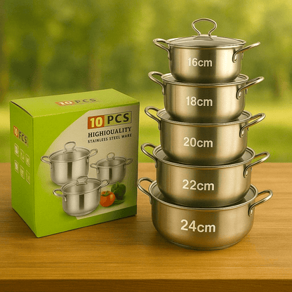 Gourmet Pro 10 - dijelni set lonaca – – – slika 2