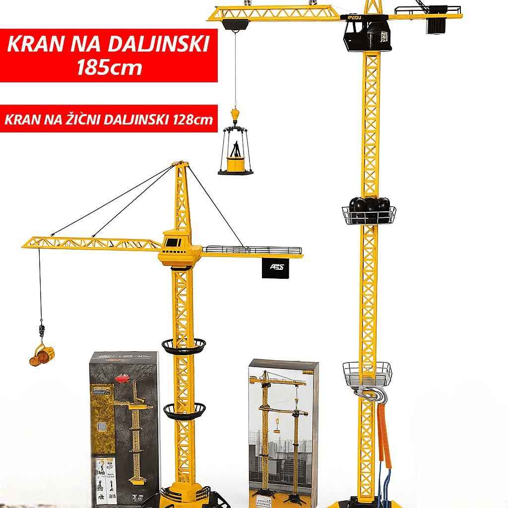 Građevinski Kranovi na Daljinski - SAMO KLIKNI