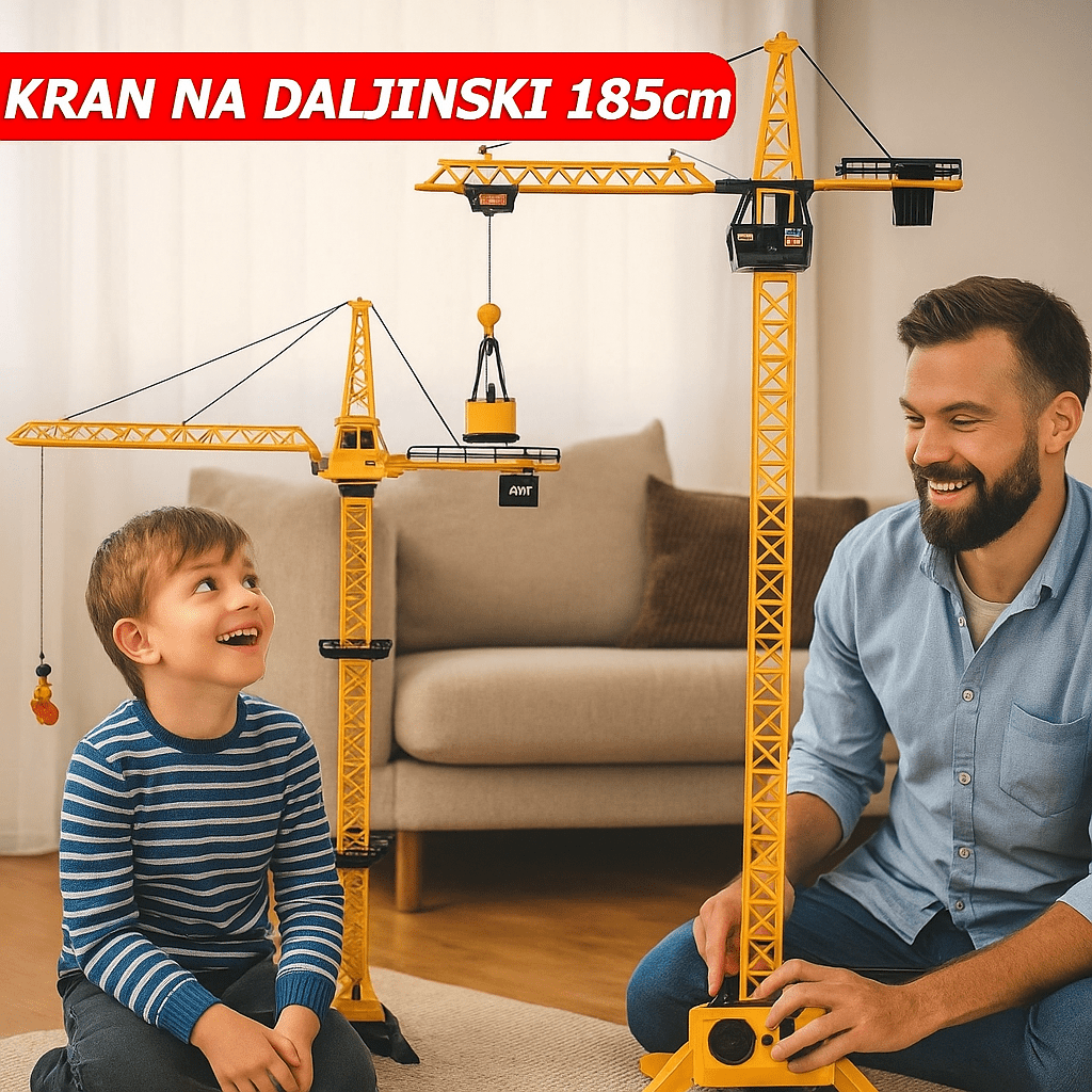 Građevinski Kranovi na Daljinski - SAMO KLIKNI