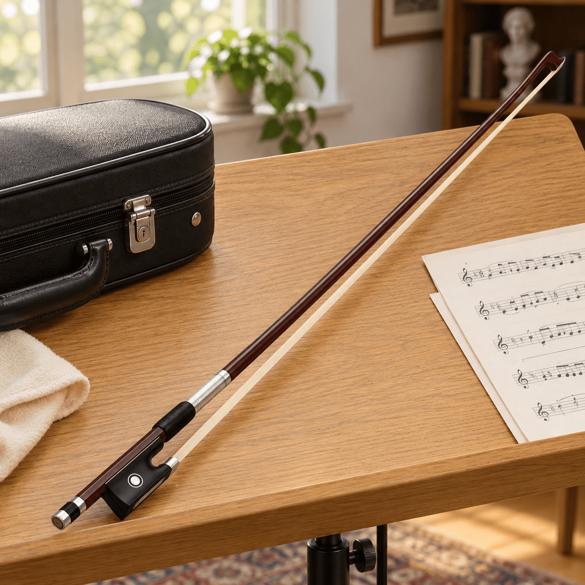 Gudalo za violinu – smeđi štap i crna žabica – Gudala za violinu – – slika 2