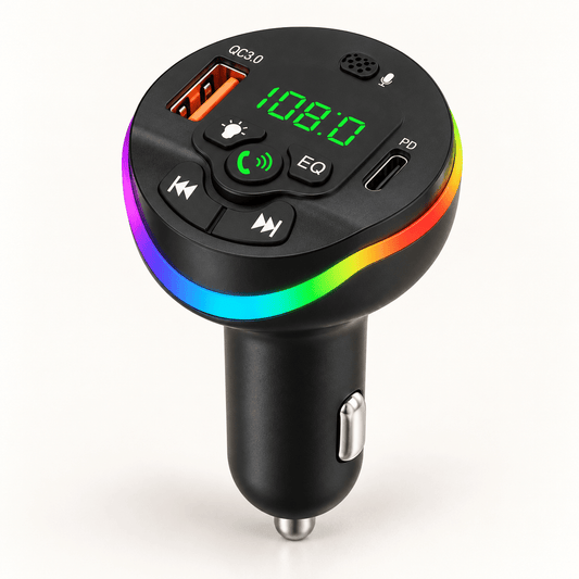 HM19 auto FM modulator s USB i USB-C priključkom – Auto FM modulatori – – slika 1